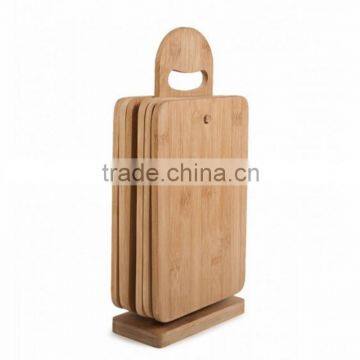 Useful bamboo cutting board set