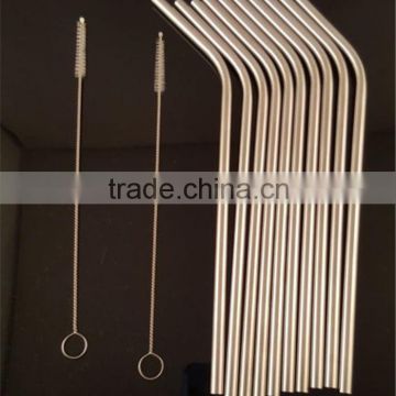 stainless steel straw with cleaning brushes