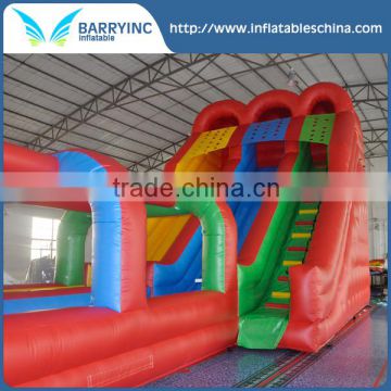 2016 lovely playground slide children outdoor playgorund combine rainbow slide inflatable slide toy