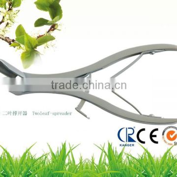 laparoscopic autoclavable medical stainless steel twoleaf-spreader