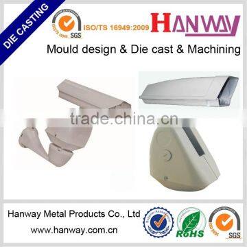 China manufacture custom aluminum die casting cctv camera enclosure, die casting cctv camera mount