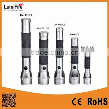 Lumifire LM-051 Camping Long Distance Powerful Aluminium +Rubber LED Torch Flashlight Series