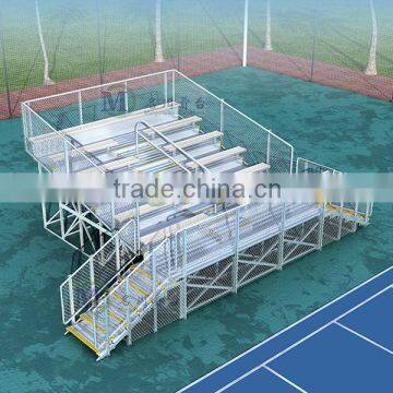 2016 MC-6FR Deluxe Aluminum Bleachers 6 Rows Raised Football Stadium Chair