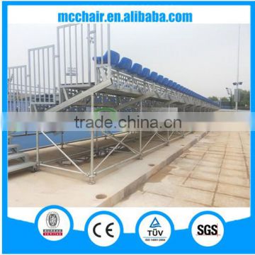 MC-TGR01 metal structural public seating bleacher grandstand scoffolding wood plank