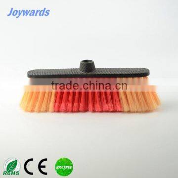 top quality long bristle plastic broom and colorful broom