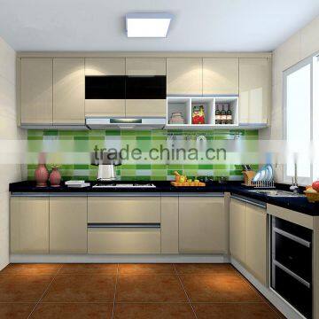 2015 popular high gloss lacquer kitchen cabinet