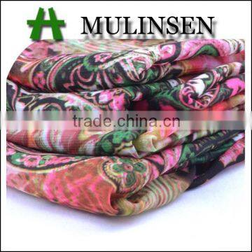 Shaoxing Mulinsen textile 100%polyester chiffon paper printing fashion polyester blouse fabric