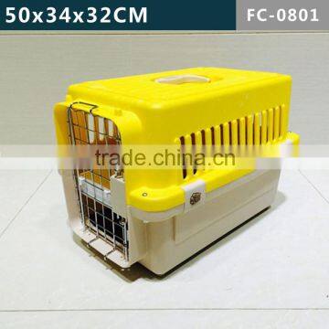 Small size---Comfortable design of 4 sides ventilation airline pet cage/ dog kennel/ plastic pet house