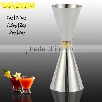 3/4 oz single side stainless steel measuring cup, wine cocktail jigger