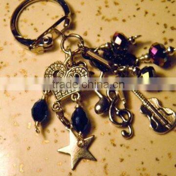 Fashion Zinc Alloy Heart Shape Cute Couple Keychain