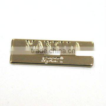 Gold Color ladder-shaped metal name plate