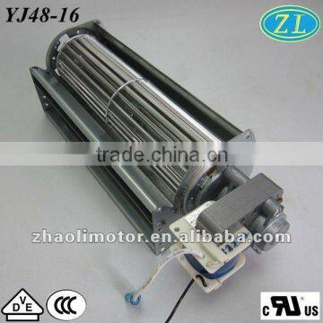Cross flow fan Small motor Shade pole motorYJ48-16 for fireplace,ventilation,heater,cooler,air conditionerUL CUL VDE ROHS CCC CE