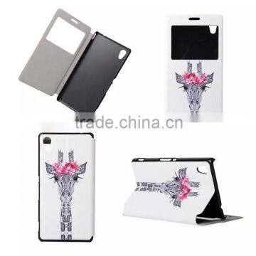 High Quality Color Printing PU Leather Flip Cover For Sony Xperia M4 Aqua Case photo-3