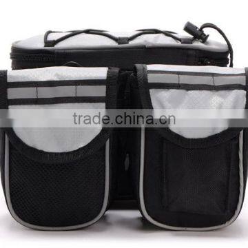 Bicycle Multi-function Frame Top Tube Pannier Bag With Rainproof Cover