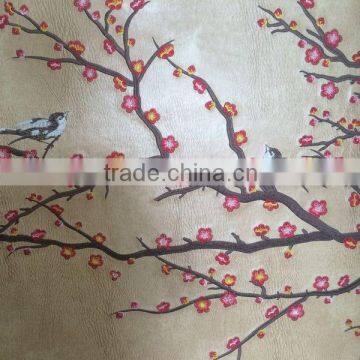 Metallic Semi PU Leather for Beautiful Wallpapers Usage With Embroider photo-5