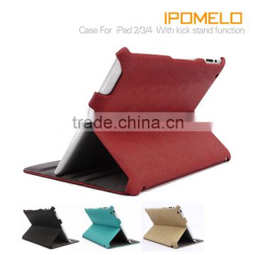 unique tablet PU accessories for ipad 4/3/2 leather laptop case