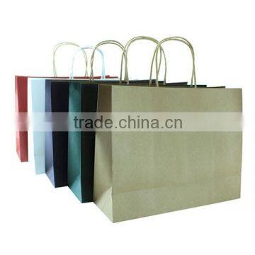 Large recycled brown art kraft paper bag