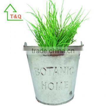 Galvanised Metal Watering Can Herb Flower metal grow box