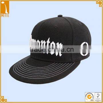 6 panels flat bill custom brand snapback baseball caps