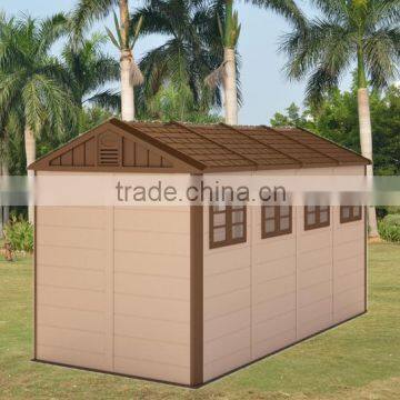 Low cost anti wind plastic 127.8 inch garden shed