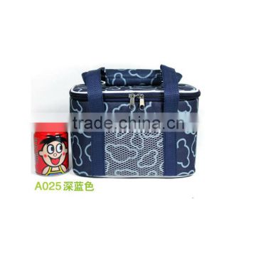 2014 polyester portable eco friendly fabric gel ice pack/lunch cooler bag