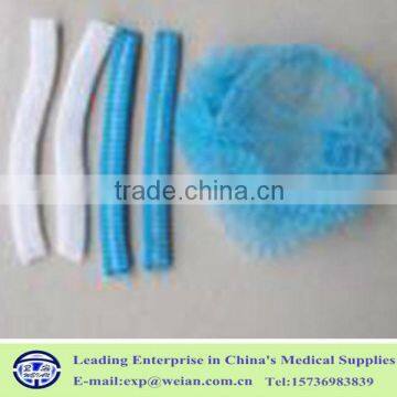 disposable surgical bouffant cap with elastic (non woven with CE)