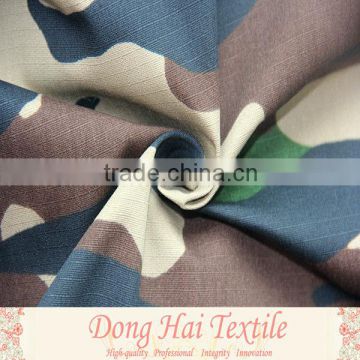 100% cotton fabric china military camouflage rib-stop fabric