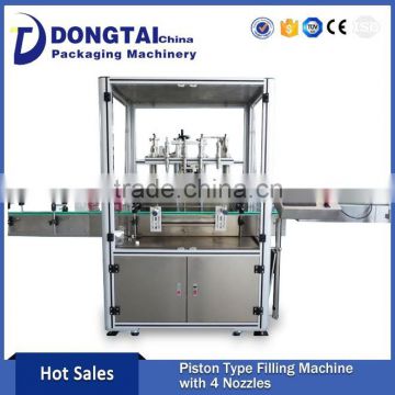 Piston Type Viscous Liquid Filling Machine with 4 Nozzles