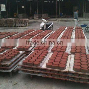 road hollow concrete blocks molding form curbing paving machines makers pavement