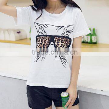 2016 Fashion High Quality Garments China Supplier Womens Printed T Shirts