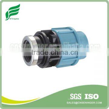 PP compression Fitting Female Adaptor with SS Reinforcing Ring