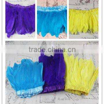 Colorful Feather Fringe Trim for Decoration/DIY