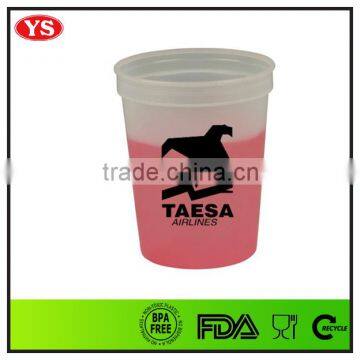 16 oz bpa free plastic custom color changing mug