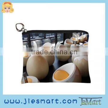 coin bag sublimation printed change bag MOQ FREE