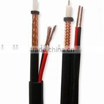 Siamese cable( RG59 Coaxial Cable with power cable)used for audio and power transmission