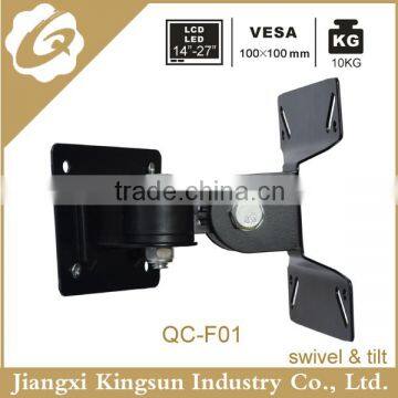 Small Simple With Cheaper Lower Price Adjustable 90 Degrees Swivel LCD LED PLASMA TV Wall Mount VESA 100*100 up to 27 Inch photo-2