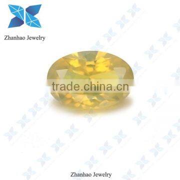 good quality oval shape yellow nano gemstone wholesale