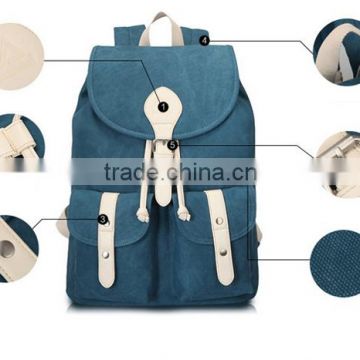 Simple Canvas Day Backpack Bag in China