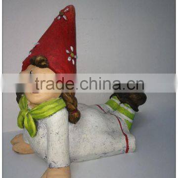 Cute garden decoration resin figure