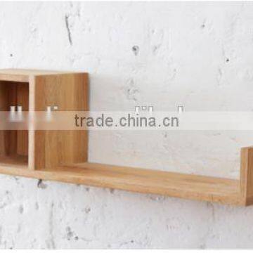 Simple decoration wall CD RACK/wood rack display shelf