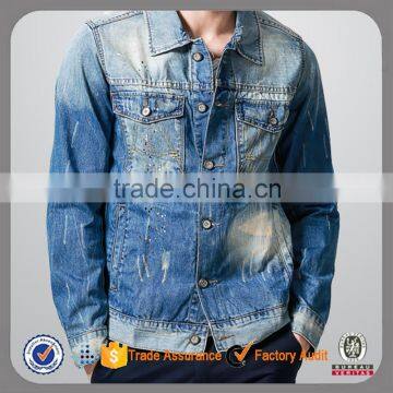 Custom Vegan Metal Buttons Wholesale Cheap Denim Jacket Men