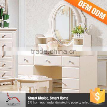 Bedroom Furniture Sets Wooden High Gloss White Dresser