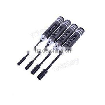 Anti-spark implant hex nut driver with TPE handle