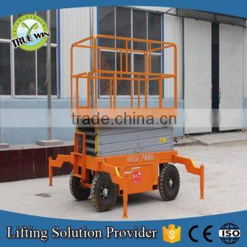 Manual mobile scissor hydraulic lift platform with SJY0.5-6