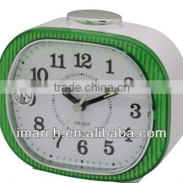 green oval shape clock,table clock