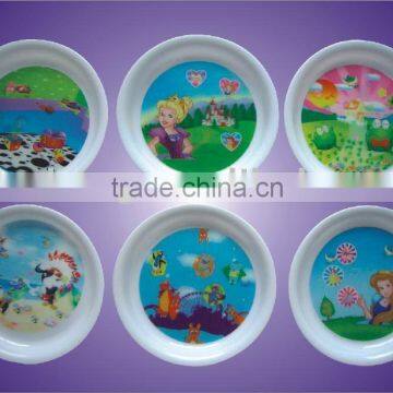 3D circle plastic plates