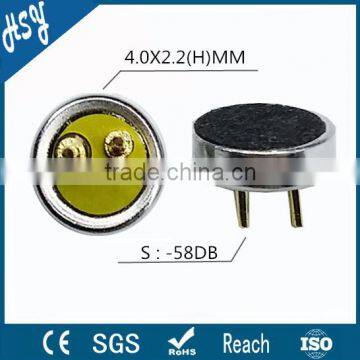 Omni-directional 4.5mm miniature microphone