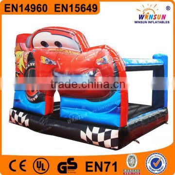 Great sales kid attractive inflatable jumper cars race bounce castle,kids bouncing castle