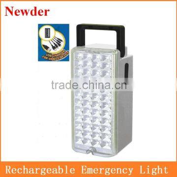 48 SMD LED rechargeable light with Mobile charge function