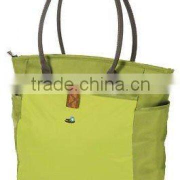 green fancy shopping bag